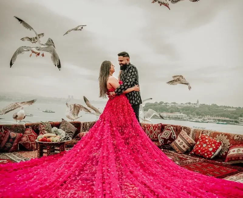 Pre-wedding shoot by Memory Filming London