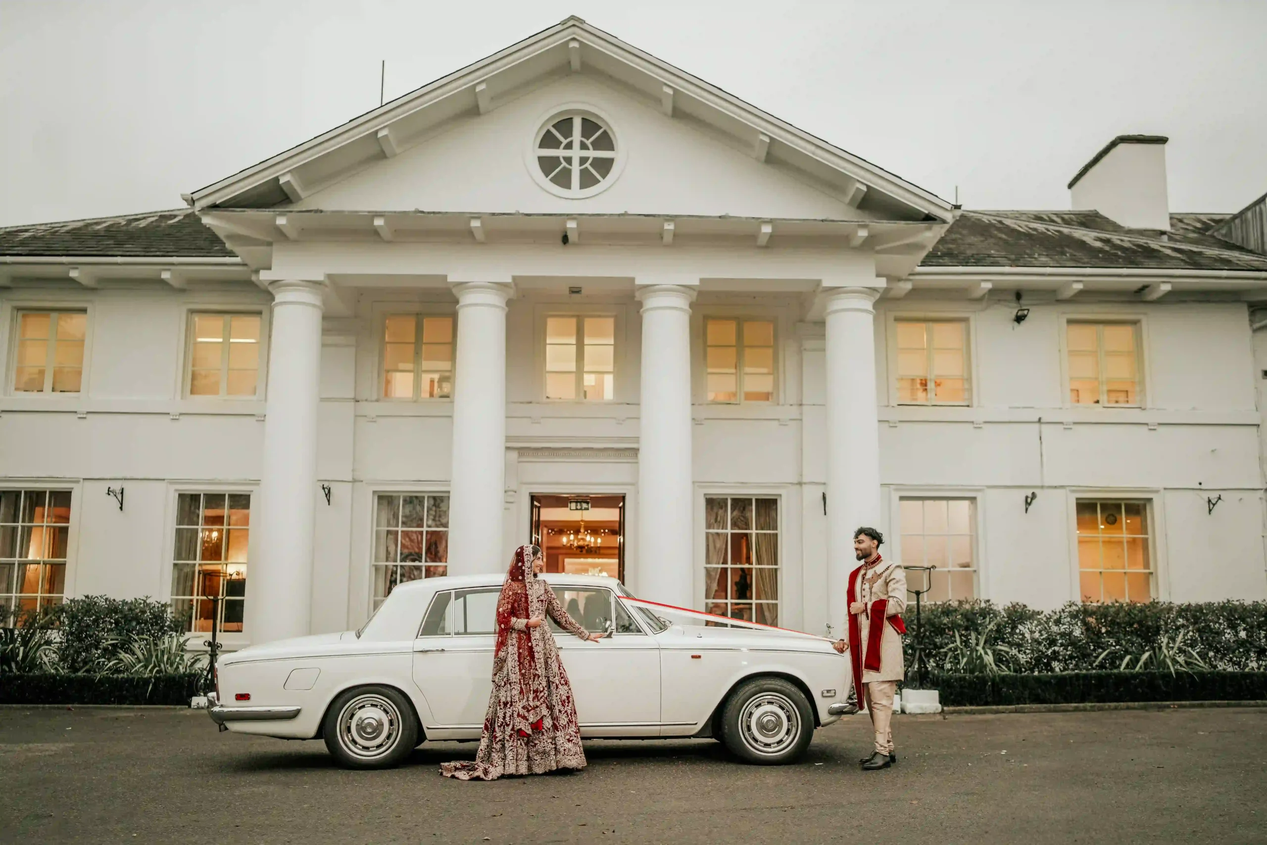 Solo bridal portrait at a Muslim wedding in London