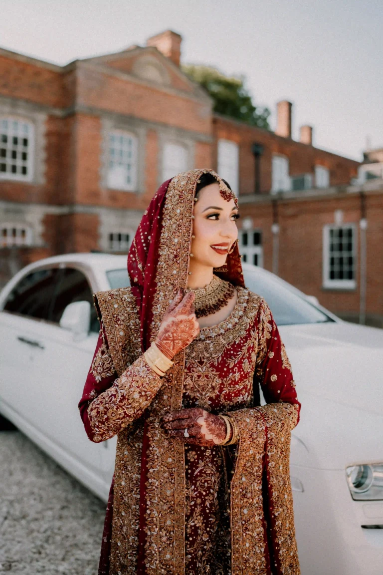 Candid moment of Bride at a Muslim wedding in London