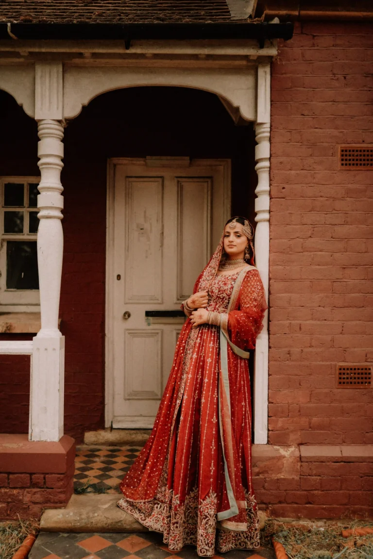A candid Photo of Bride by our muslim wedding photographers team